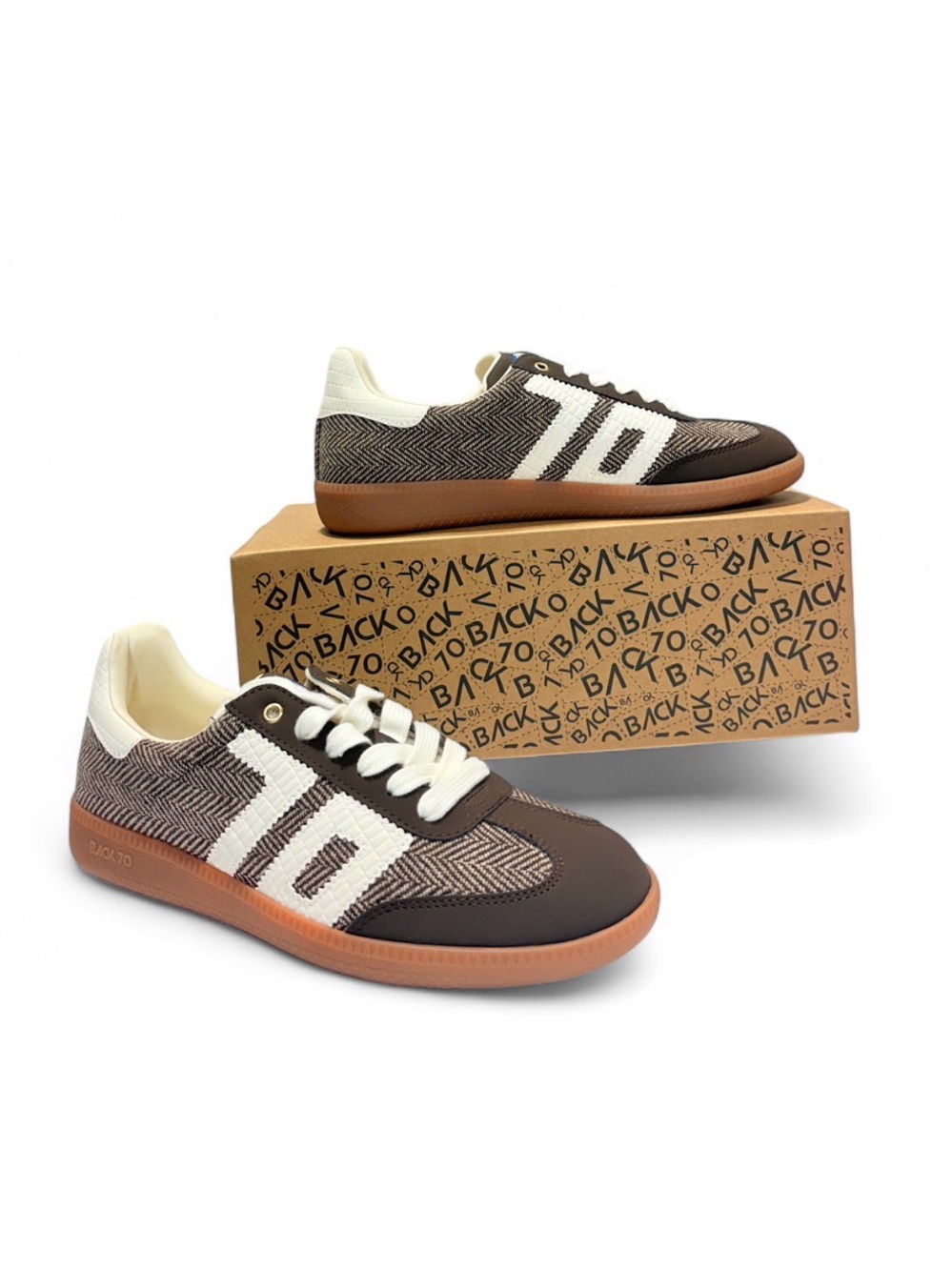 BACK70 CLOUD F SNEAKER - Coffee Milk